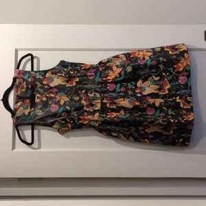 Topshop painted leather foxes dress